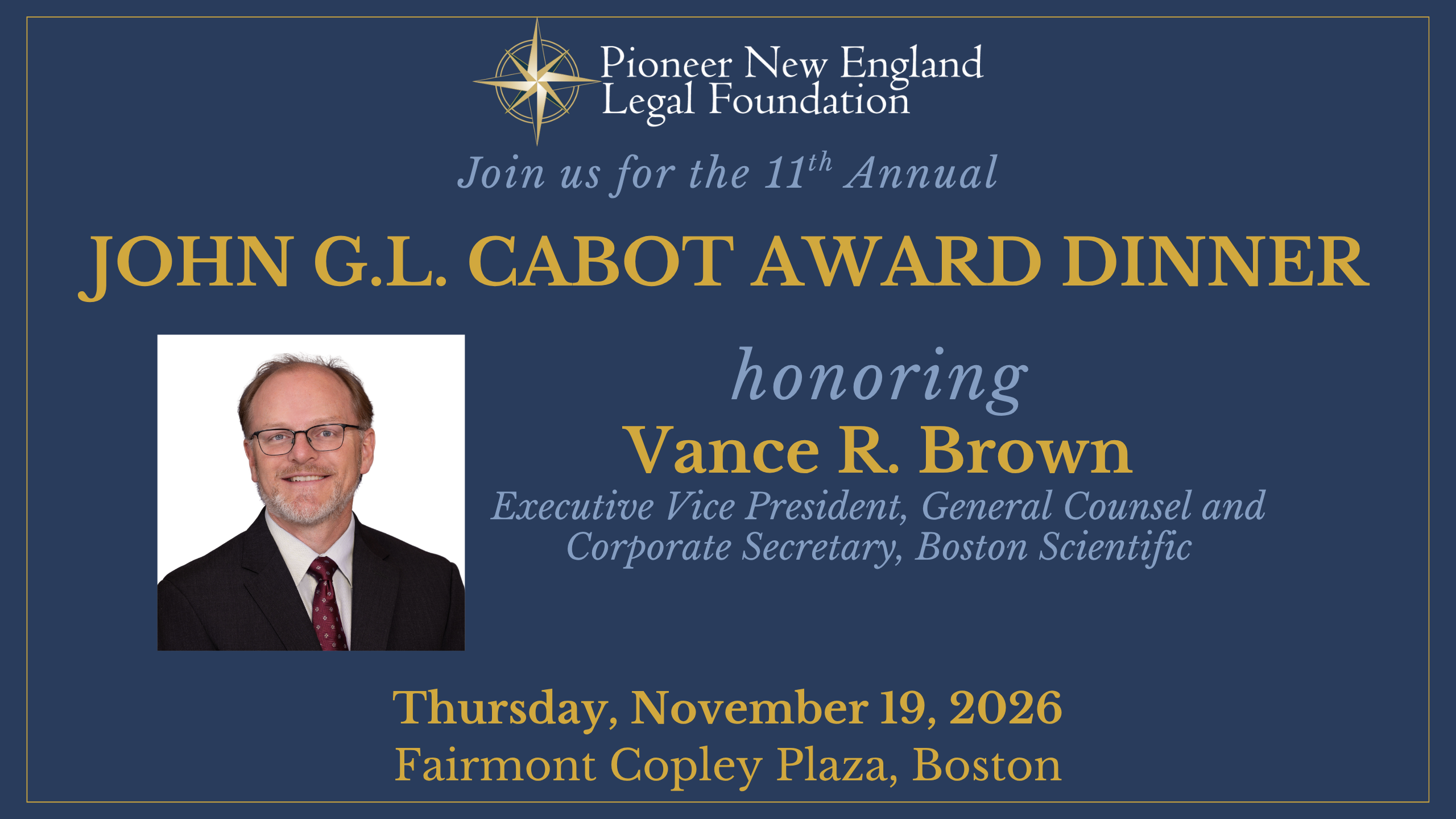 Cabot-1 John G.L. Cabot Award Dinner